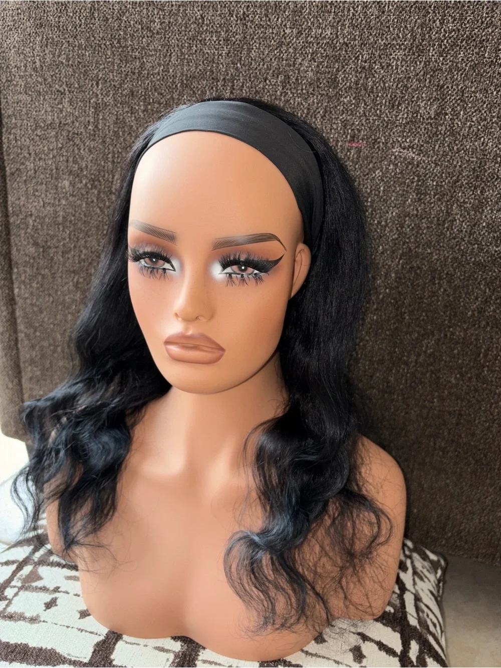 Human Hair Body Wave Headband Wig 16 in” (No Offers)